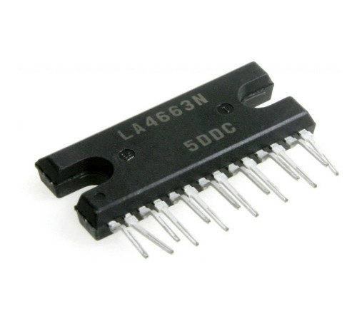 LA4663(N), УHЧ 2x13Вт (12В/4 Ом) 40дБ LA4663(N), УHЧ 2x13Вт (12В/4 Ом) 40дБ