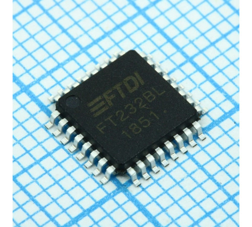 FT232BL-TRAY, Интерфейс: USB <-> UART