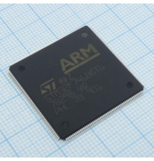 STM32F746BGT6, Микроконтроллер STM 32-бит ядро ARM Cortex-M7  462DMIPS/2 1мБ Флэш-память  LQFP 208