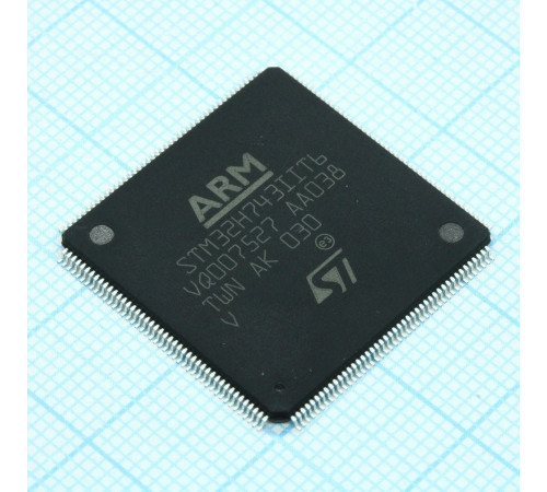 STM32H743IIT6, Микроконтроллер STM32 32-бит 2 МБ Флэш-память 1 кБ ОЗУ LQFP-176 STM32H743IIT6, Микроконтроллер STM32 32-бит 2 МБ Флэш-память 1 кБ ОЗУ LQFP-176