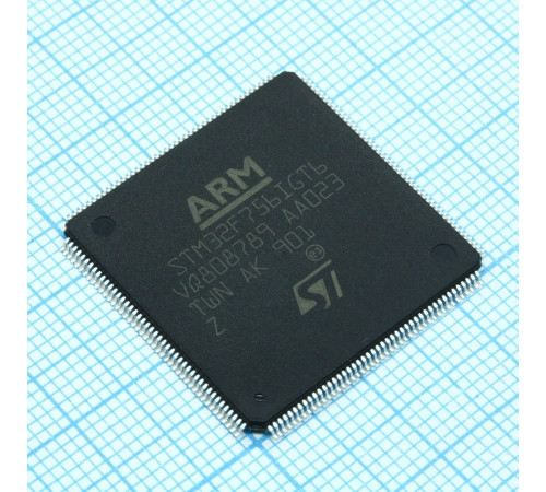 STM32F756IGT6, Микроконтроллер STM 32-бит ядро ARM-based Cortex-M7 быстродействие 462DMIPS 1МБ Флэш-память STM32F756IGT6, Микроконтроллер STM 32-бит ядро ARM-based Cortex-M7 быстродействие 462DMIPS 1МБ Флэш-память