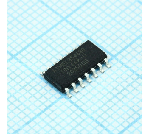 ATTINY44A-SSU, 8-ми битный микроконтроллер 4KB Flash ATTINY44A-SSU, 8-ми битный микроконтроллер 4KB Flash