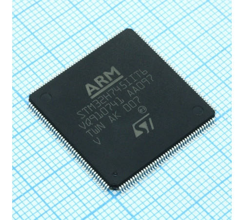 STM32H745IIT6, Микроконтроллер 32-бит ядро ARM Cortex M7/M4 RISC 2МБ Флэш-память 3.3В 176-Pin LQFP лоток STM32H745IIT6, Микроконтроллер 32-бит ядро ARM Cortex M7/M4 RISC 2МБ Флэш-память 3.3В 176-Pin LQFP лоток