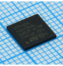 STM32G431CBU6, Микроконтроллер 32-бит ядро ARM Cortex M4 RISC 128кБ Флэш-память 3.3В 48-Pin UFQFPN EP лоток