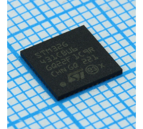 STM32G431CBU6, Микроконтроллер 32-бит ядро ARM Cortex M4 RISC 128кБ Флэш-память 3.3В 48-Pin UFQFPN EP лоток STM32G431CBU6, Микроконтроллер 32-бит ядро ARM Cortex M4 RISC 128кБ Флэш-память 3.3В 48-Pin UFQFPN EP лоток
