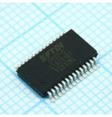 FT232RL-REEL, Интерфейс: USB <-> UART