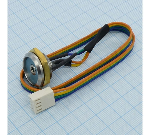 DS9092L+, Контактное устройство для iButton, монтаж на панель (LED) DS9092L+, Контактное устройство для iButton, монтаж на панель (LED)