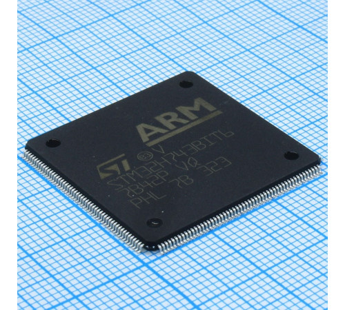 STM32H743BIT6, Микроконтроллер STM 32-бит 2МБ Флэш-память 1МБ ОЗУ 400МГц LQFP-208 STM32H743BIT6, Микроконтроллер STM 32-бит 2МБ Флэш-память 1МБ ОЗУ 400МГц LQFP-208