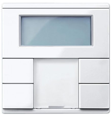 KNX ТЕРМОРЕГУЛЯТОР С ДИСПЛЕЕМ, АКТ. БЕЛЫЙ, SM