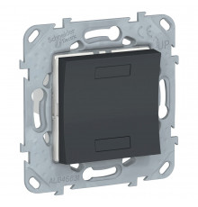 UNICA NEW KNX 2- кнопочный выключатель, АНТРАЦИТ