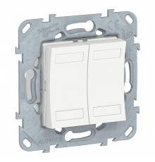 UNICA NEW KNX 4-кнопочный выключатель, БЕЛЫЙ АНТИБ.