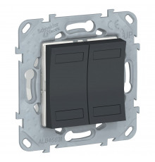 UNICA NEW KNX 4-кнопочный выключатель, АНТРАЦИТ