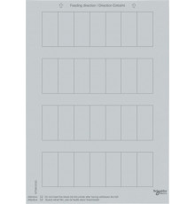 SM,ЭТИКЕТКИ ДЛЯ 1-, 2- ИЛИ 4-КН.ВЫКЛ,СЕР