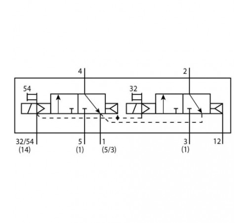 Распределитель с электромагнитным управлением Festo VSVA-B-T32N-AZD-D1-2AT1L Распределитель с электромагнитным управлением Festo VSVA-B-T32N-AZD-D1-2AT1L