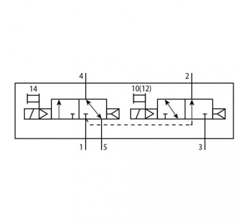 Распределитель с электромагнитным управлением Festo VUVG-L14-T32H-AT-G18-1H2L-W1 Распределитель с электромагнитным управлением Festo VUVG-L14-T32H-AT-G18-1H2L-W1