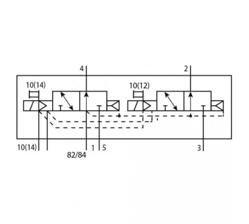 Распределитель с электромагнитным управлением Festo VUVG-B14-T32U-AZT-F-1T1L-EX2C