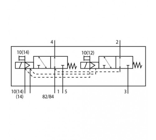Распределитель с электромагнитным управлением Festo VUVG-B14-T32U-MZT-F-1T1L-EX2C