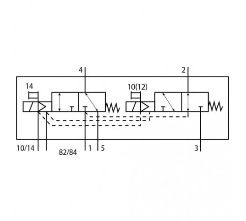 Распределитель с электромагнитным управлением Festo VUVG-B14-T32H-MZT-F-1T1L-EX2C