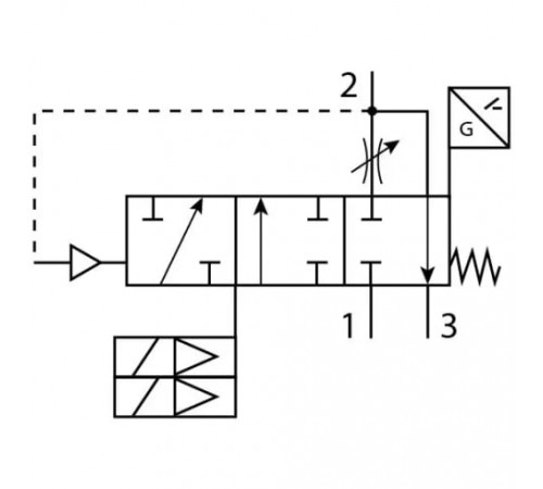 Клапан плавного пуска/быстрого выхлопа Festo MS6-SV-1/2-E-10V24-SO-AD3-MP3 Клапан плавного пуска/быстрого выхлопа Festo MS6-SV-1/2-E-10V24-SO-AD3-MP3