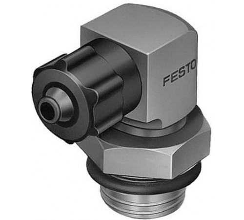 Штуцер ниппельный угловой с накидной гайкой Festo LCKN-1/8-PK-4 Штуцер ниппельный угловой с накидной гайкой Festo LCKN-1/8-PK-4