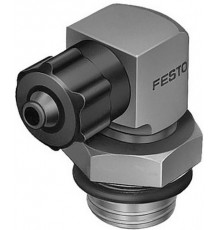 Штуцер ниппельный угловой с накидной гайкой Festo LCKN-1/4-PK-4