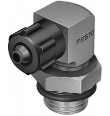 Штуцер ниппельный угловой с накидной гайкой Festo LCKN-1/4-PK-6