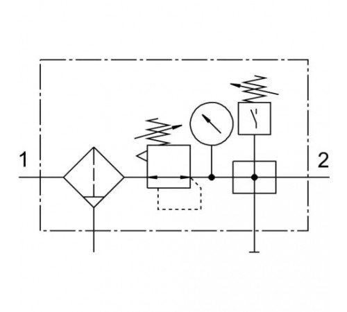 Блок подготовки воздуха Festo LFR-1/2-D-MIDI-KE Блок подготовки воздуха Festo LFR-1/2-D-MIDI-KE