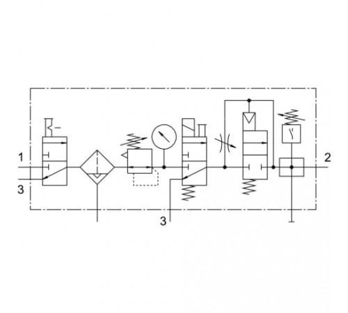 Блок подготовки воздуха Festo LFR-1/8-D-MINI-KG-A Блок подготовки воздуха Festo LFR-1/8-D-MINI-KG-A