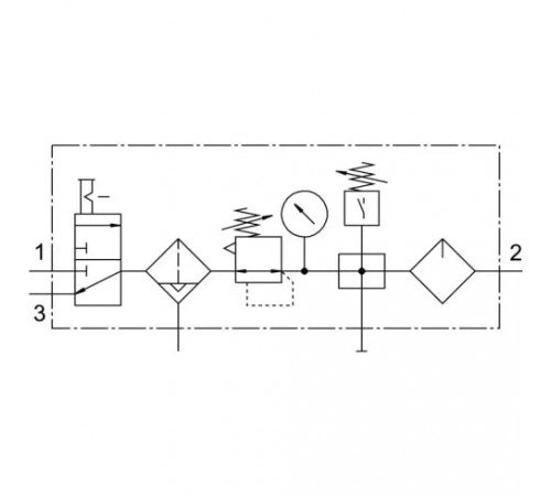 Блок подготовки воздуха Festo FRC-1/4-D-MINI-KC-A Блок подготовки воздуха Festo FRC-1/4-D-MINI-KC-A