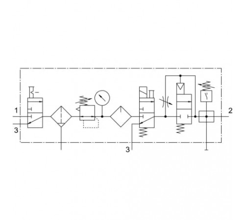 Блок подготовки воздуха Festo FRC-1/4-D-MIDI-KF Блок подготовки воздуха Festo FRC-1/4-D-MIDI-KF