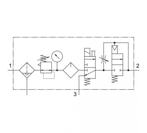 Блок подготовки воздуха Festo FRC-1/8-D-MINI-KE-A Блок подготовки воздуха Festo FRC-1/8-D-MINI-KE-A