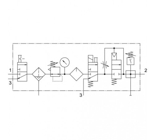 Блок подготовки воздуха Festo FRC-1/2-D-MIDI-KF-A Блок подготовки воздуха Festo FRC-1/2-D-MIDI-KF-A