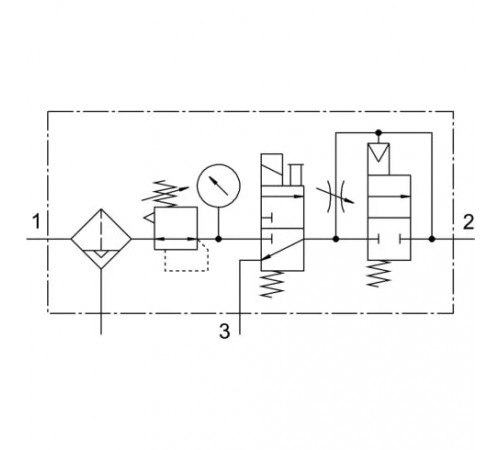 Блок подготовки воздуха Festo LFR-1/2-D-MIDI-KD-A Блок подготовки воздуха Festo LFR-1/2-D-MIDI-KD-A