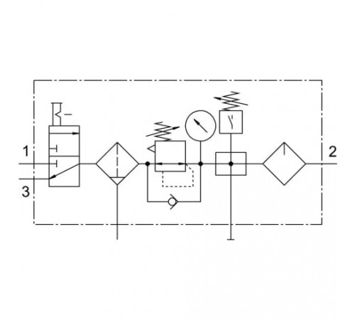Блок подготовки воздуха Festo FRC-1/2-D-DI-MAXI-KC Блок подготовки воздуха Festo FRC-1/2-D-DI-MAXI-KC