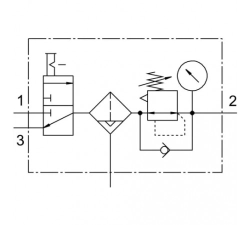 Блок подготовки воздуха Festo LFR-1/2-D-DI-MAXI-KC-A Блок подготовки воздуха Festo LFR-1/2-D-DI-MAXI-KC-A