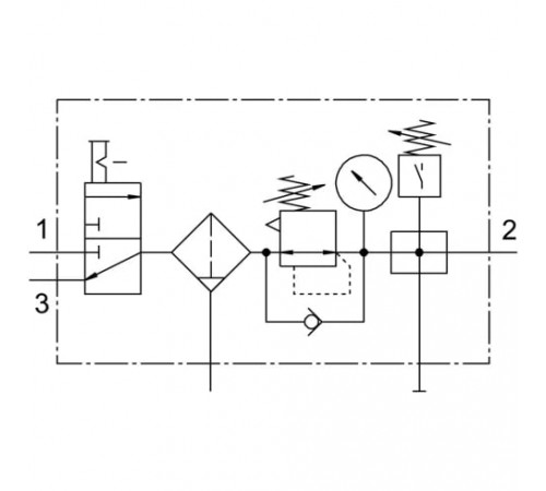 Блок подготовки воздуха Festo LFR-1/2-D-MAXI-KF Блок подготовки воздуха Festo LFR-1/2-D-MAXI-KF