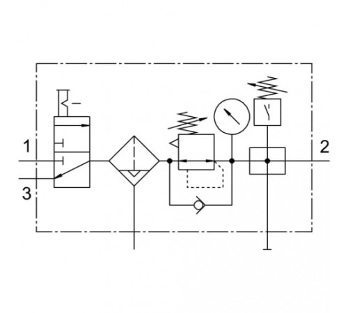 Блок подготовки воздуха Festo LFR-1/2-D-MAXI-KF-A Блок подготовки воздуха Festo LFR-1/2-D-MAXI-KF-A