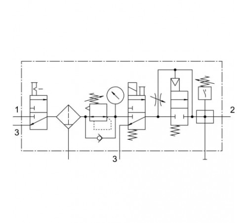 Блок подготовки воздуха Festo LFR-1/2-D-MAXI-KG Блок подготовки воздуха Festo LFR-1/2-D-MAXI-KG