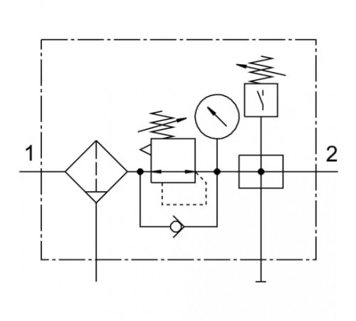 Блок подготовки воздуха Festo LFR-1/2-D-MAXI-KE Блок подготовки воздуха Festo LFR-1/2-D-MAXI-KE