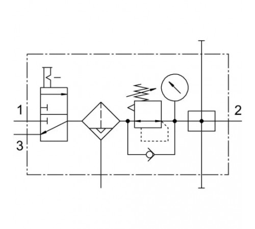 Блок подготовки воздуха Festo LFR-1/2-D-MAXI-KB-A Блок подготовки воздуха Festo LFR-1/2-D-MAXI-KB-A
