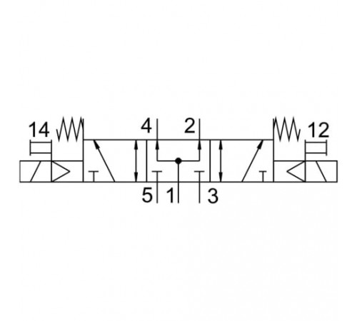 Распределитель с электромагнитным управлением Festo VUVG-L18-P53U-T-G14-1P3 Распределитель с электромагнитным управлением Festo VUVG-L18-P53U-T-G14-1P3