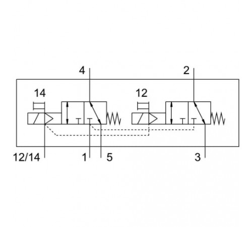 Распределитель с электромагнитным управлением Festo VUVG-L18-T32C-MZT-G14-1P3