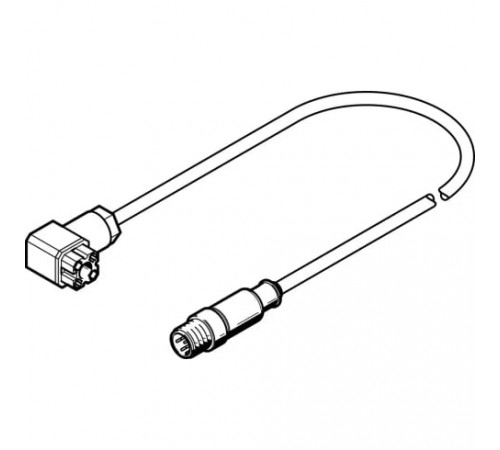 Соединительный кабель Festo NEBC-P1W4-K-0.3-N-M12G5 Соединительный кабель Festo NEBC-P1W4-K-0.3-N-M12G5