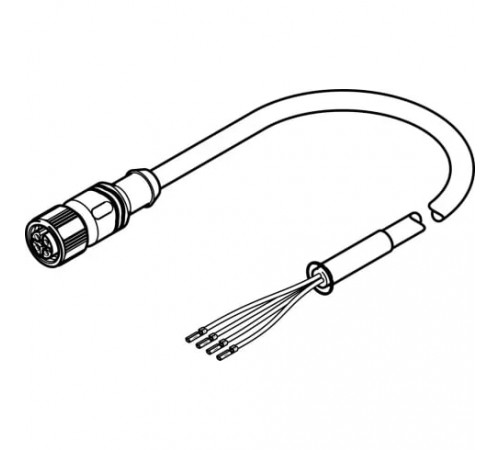 Кабель электродвигателя Festo NEBM-M12G4-RS-15-N-LE4 Кабель электродвигателя Festo NEBM-M12G4-RS-15-N-LE4