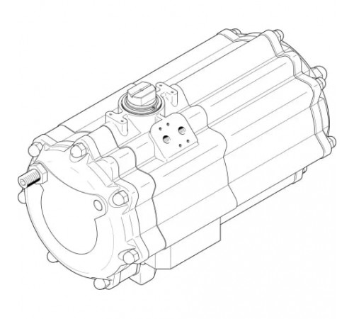 Неполноповоротный привод Festo DAPS-2880-090-R-F16-T6