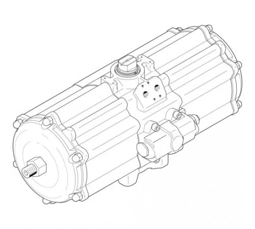Неполноповоротный привод Festo DAPS-3840-090-R-F16-T6