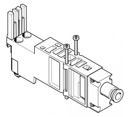 Вертикальная плита питания воздухом Festo VMPA2-VSP-QS8 Вертикальная плита питания воздухом Festo VMPA2-VSP-QS8
