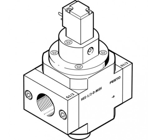 Отсечной распределитель Festo HEE-1/2-D-MIDI-110 Отсечной распределитель Festo HEE-1/2-D-MIDI-110