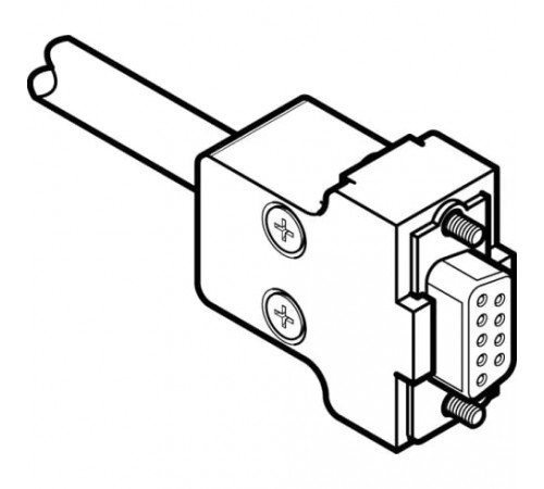 Соединительный кабель Festo KMP6-09P-8-2,5 Соединительный кабель Festo KMP6-09P-8-2,5