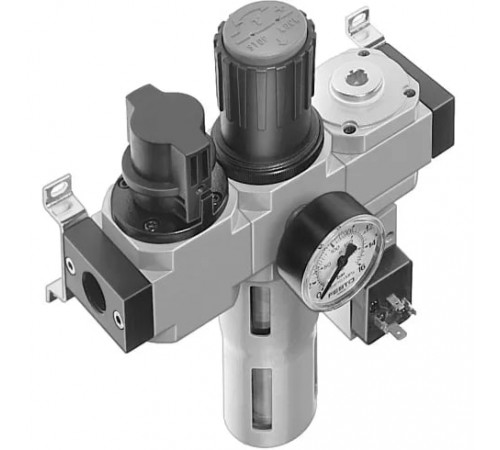 Блок подготовки воздуха Festo LFR-1/2-D-MAXI-KF-A Блок подготовки воздуха Festo LFR-1/2-D-MAXI-KF-A